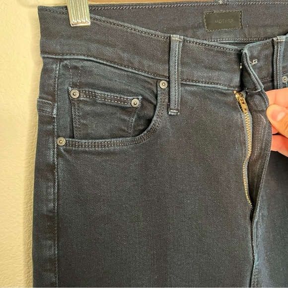 MOTHER Women's Flare Jeans in Dark Blue - Picture 4 of 14